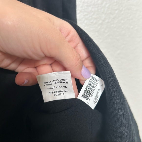 DISSH Roberts Linen Midi Skirt black US 4 - Picture 14 of 14